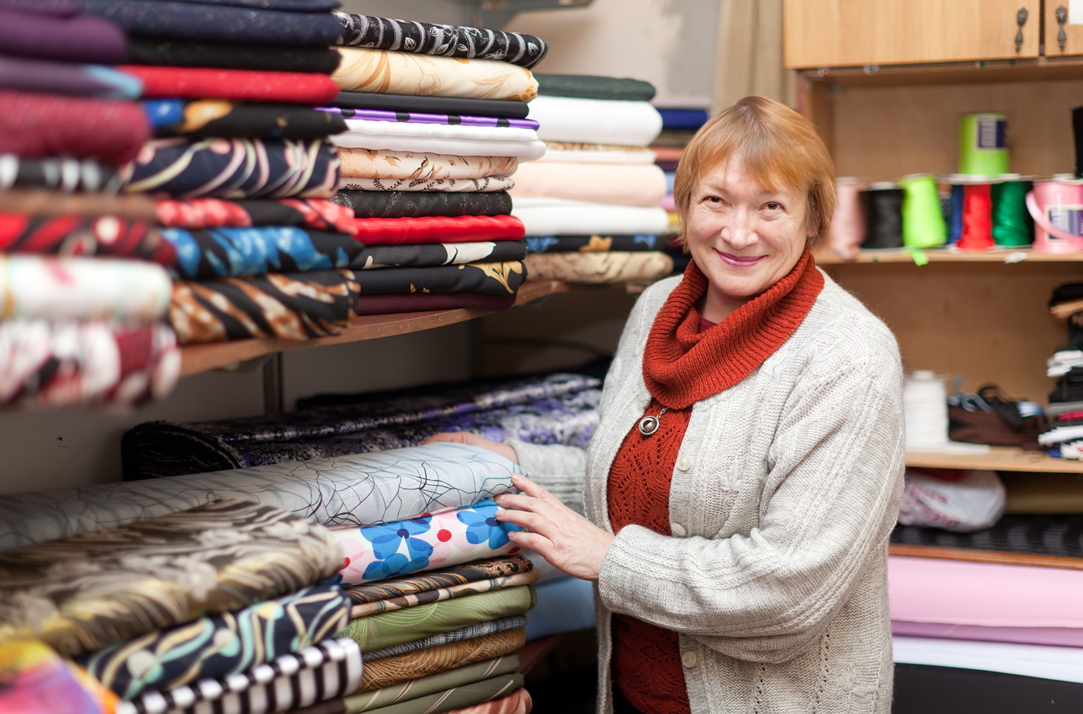 woman-fabric-store